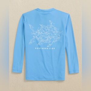 Kids Uh Oh Sharks Long Sleeve Performance T-Shirt